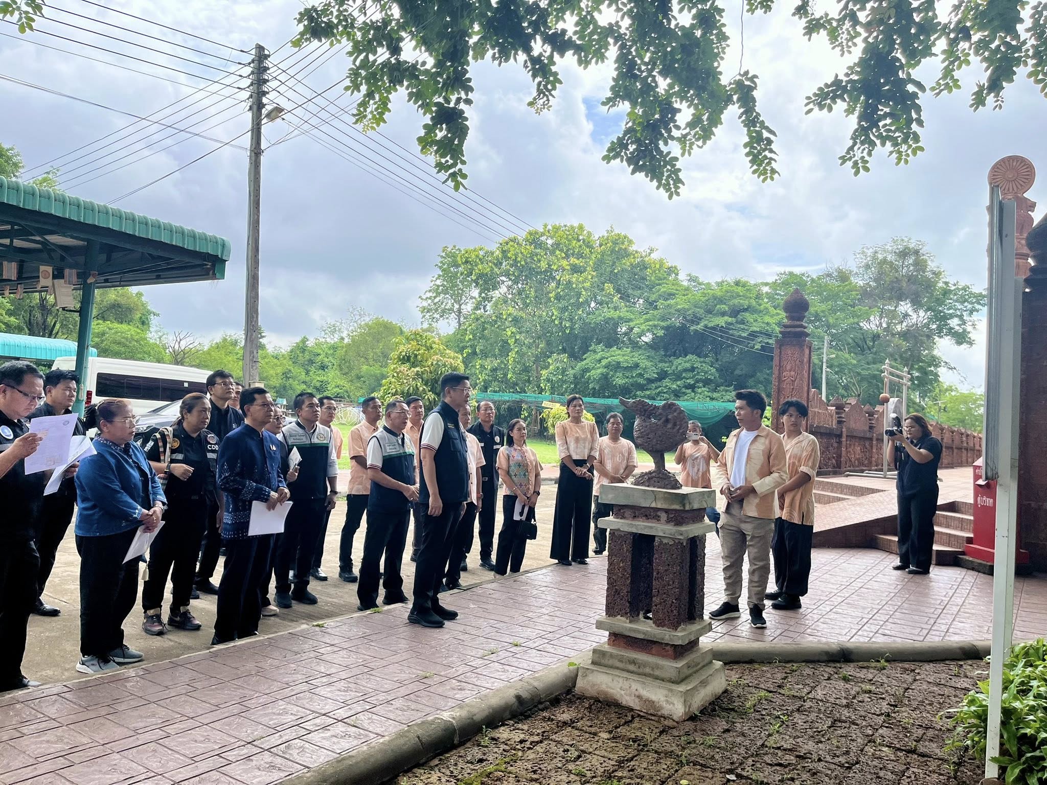 รองผู้ว่าราชการจังหวัดกำแพงเพชรนำคณะกรรมการตรวจประเมินผลงานและคัดเลือกองค์กรปกครองส่วนท้องถิ่นต้นแบบส่งเสริมการท่องเที่ยวด้วยอัตลักษณ์ท้องถิ่น ระดับจังหวัด